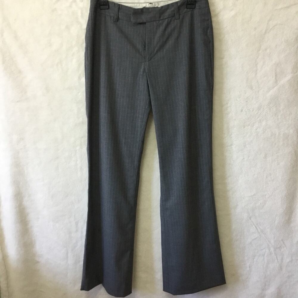 Banana Republic Gray Stripe Stretch Pants